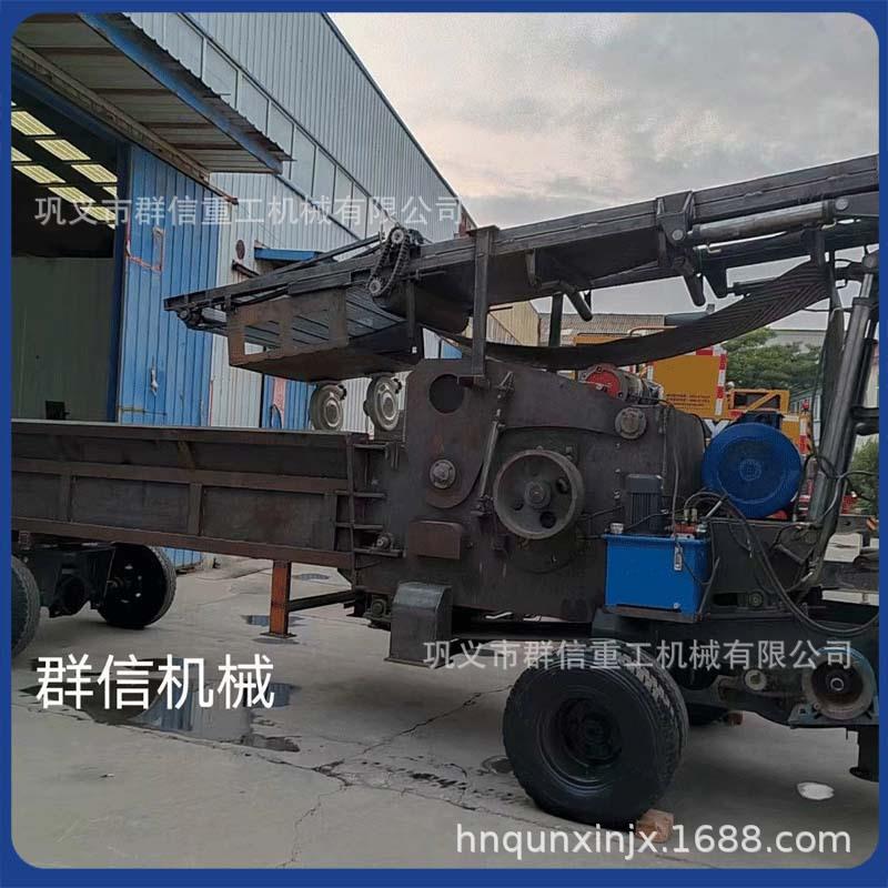 建筑模板自动送料粉碎机 木板除钉破碎机 木材杂料综合粉碎机