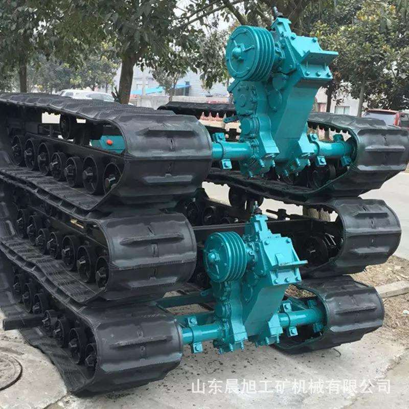 液压工程橡胶履带底盘电机减速机变速箱三角总成加工挖掘机