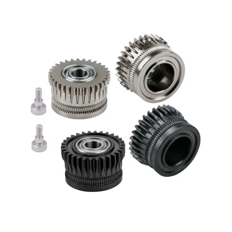 3D打印机配件K1/K1C/Ender3 V3双齿轮挤出套件升级硬化钢合金创想