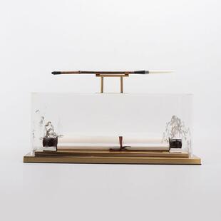 新中式 饰品 毛笔创意客厅书房家居摆件样板房间办公桌酒柜玄关软装