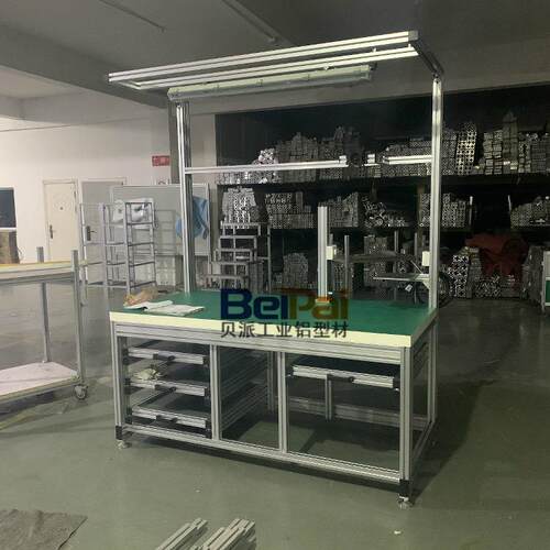防静电钳工工作台电子组安装操作流水线推车储物柜插件线包装机架