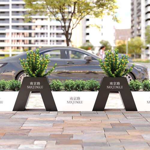 户外围栏市政园林花箱隔断景观围挡售楼部小区花槽外摆绿植种植箱