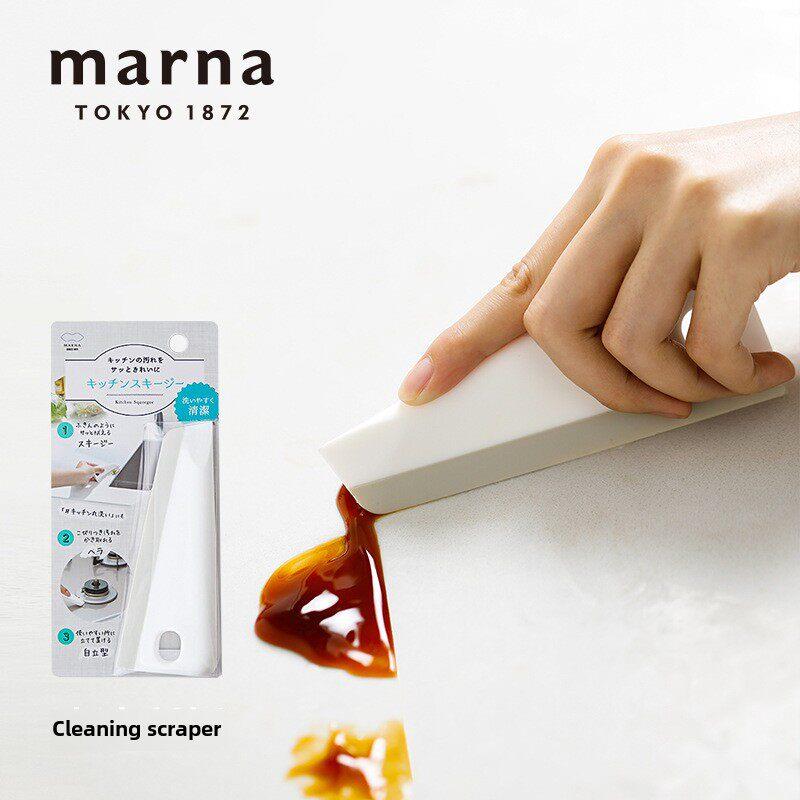 MARNA日系厨房卫生间缝隙清洁刮水板家用台面多功能刮水器