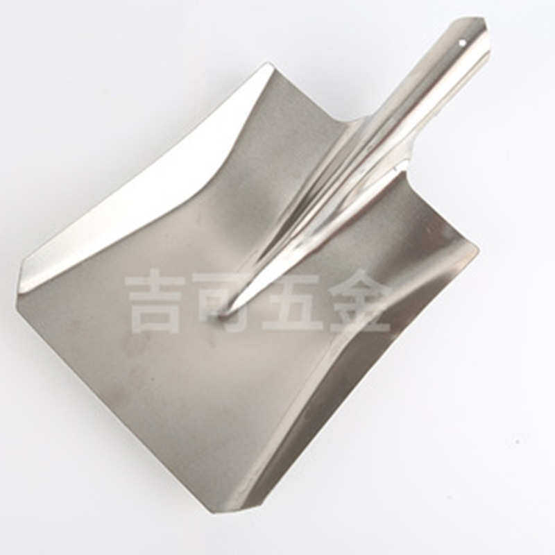锹种花锹小铲子工具农用平头园艺不锈钢方化工圆头长柄304316铁锹