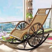 拉车罩罩懒人摇椅家用大人沙发椅客厅老人午休藤椅摇椅阳台休闲