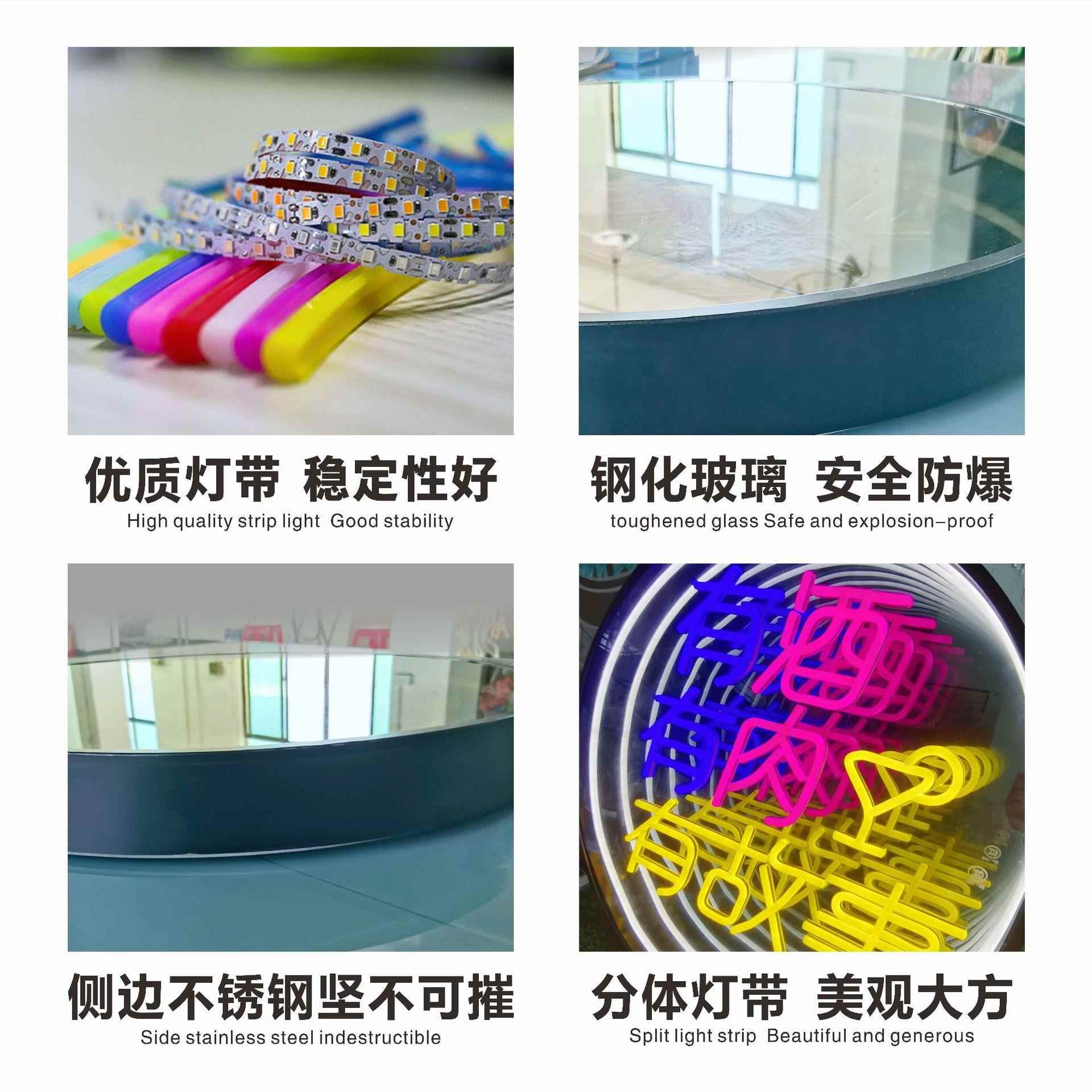 LD深渊镜发光牌字广告ktXH-113v招灯箱文E化墙饰霓虹灯亚克装力灯