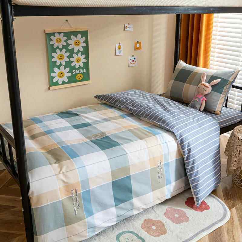 全棉133*72学生六件套宿舍被子褥子一整套职工寝室床上用品