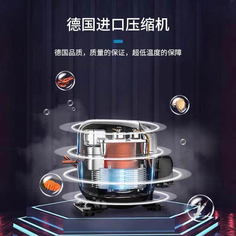 卧式冰柜商用大容量冷藏冷冻两用单温双温铜管速冻超市超低温冷柜