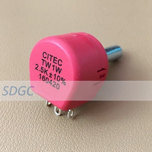 CITEC TW1W 2.5K±10% 正品现货 精密电位器 单圈 有锁
