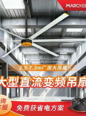 工业非防爆永磁大吊扇仓库节能工厂仓储养殖吊扇厂房强风大风扇