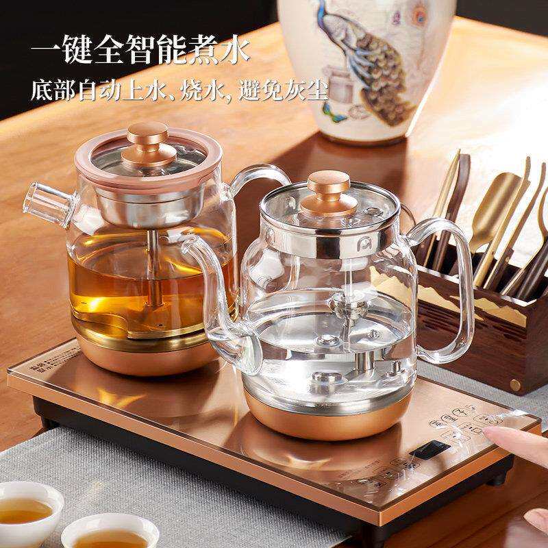 茶皇子 XH-T5底部双上水电热壶一水体XH-T5泡茶烧专用玻璃茶壶茶