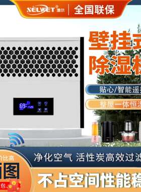 壁挂式除湿机家用卫生间厕所抽湿机吊顶式管道商民用智能新风