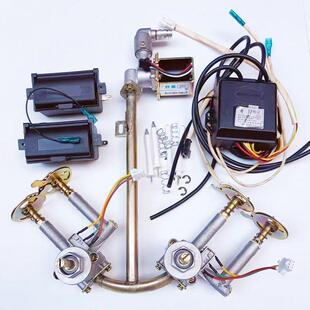煤气单双灶熄火保护脉冲进气管铁管打火总成电池盒点火针微动开关