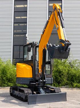 HT35开荒建造履带工程挖掘机挖土农用多功能小挖机出口俄罗斯