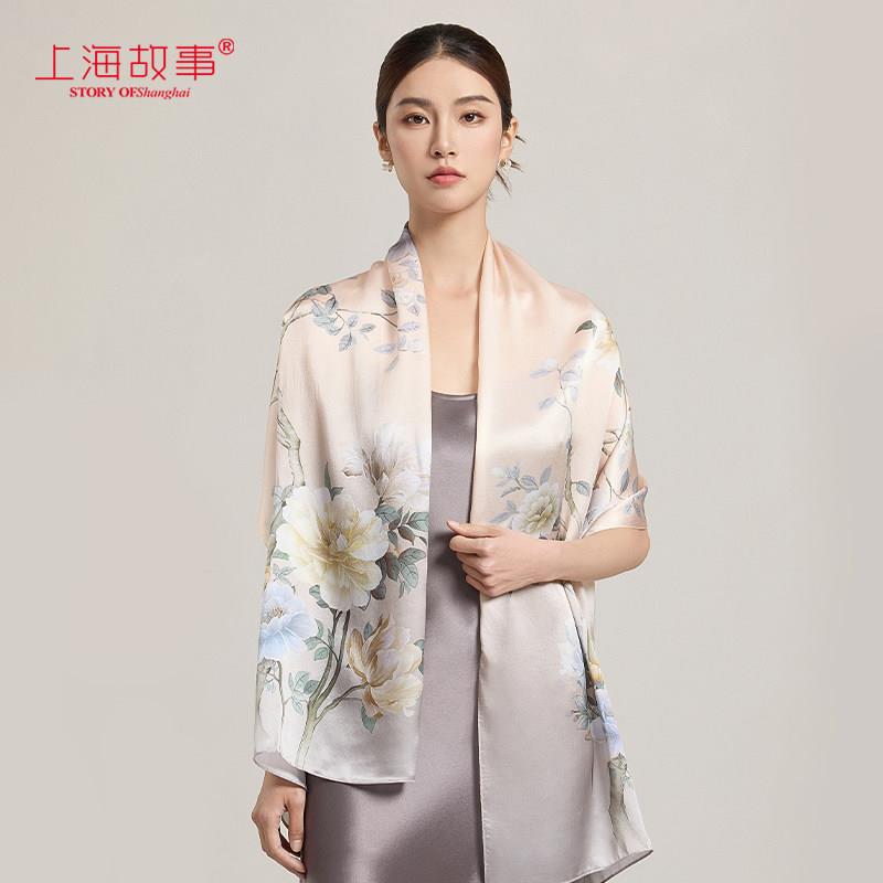 母亲节送妈妈生日的礼物实用丝巾披肩适合婆婆高档礼盒见面礼60岁