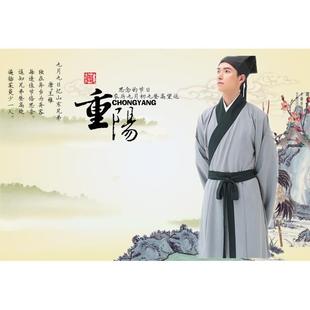 七夕古代古装书生秀才服男唐宋公子重阳节屈原董永天仙配服装汉服
