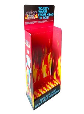 WH21157厂家作超市展示架商品纸制展示架楞挂钩展盒陈示列架瓦纸