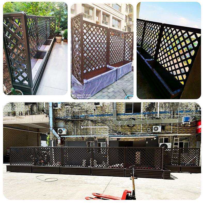 铝合金爬藤花箱阳台墙面立体种植架月季蔷薇花盆厂家花槽