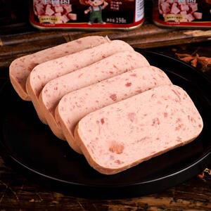 菜师傅特产糯米午餐肉罐头猪肉食品即食火腿火锅三明治早餐专用