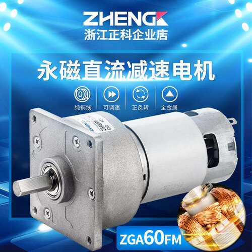 ZHENGK正科ZGA60FM-G微型减速电机大力矩低噪音可正反转12V24V
