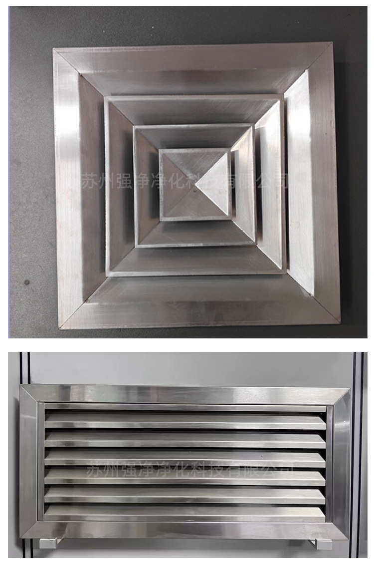 Алюминиевые жалюзи 不锈钢可拆百叶窗通风口铝合金双层出风口防雨防水调节空调通风口