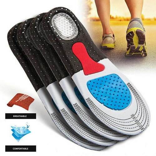Men Gel Orthotic Sport Running Insoles Insert Shoe Pad Arch