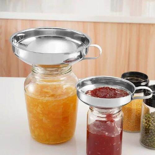 Hot Stainless Steel Wide Mouth Funnel Canning Funnel Cup