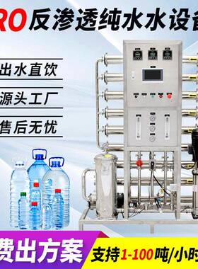工厂锅炉水质软化除水垢去钠镁离子预处理反渗透全自动纯水净水机