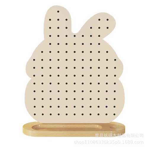 办公桌玄关桌面收纳架收纳板置学习物收纳桌木质家用洞洞架