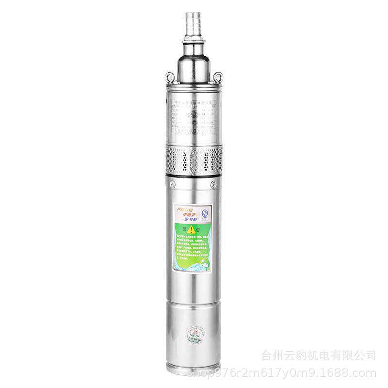 不锈钢螺杆清潜水泵220v家农用扬程抽水机相小型750w深井用泵