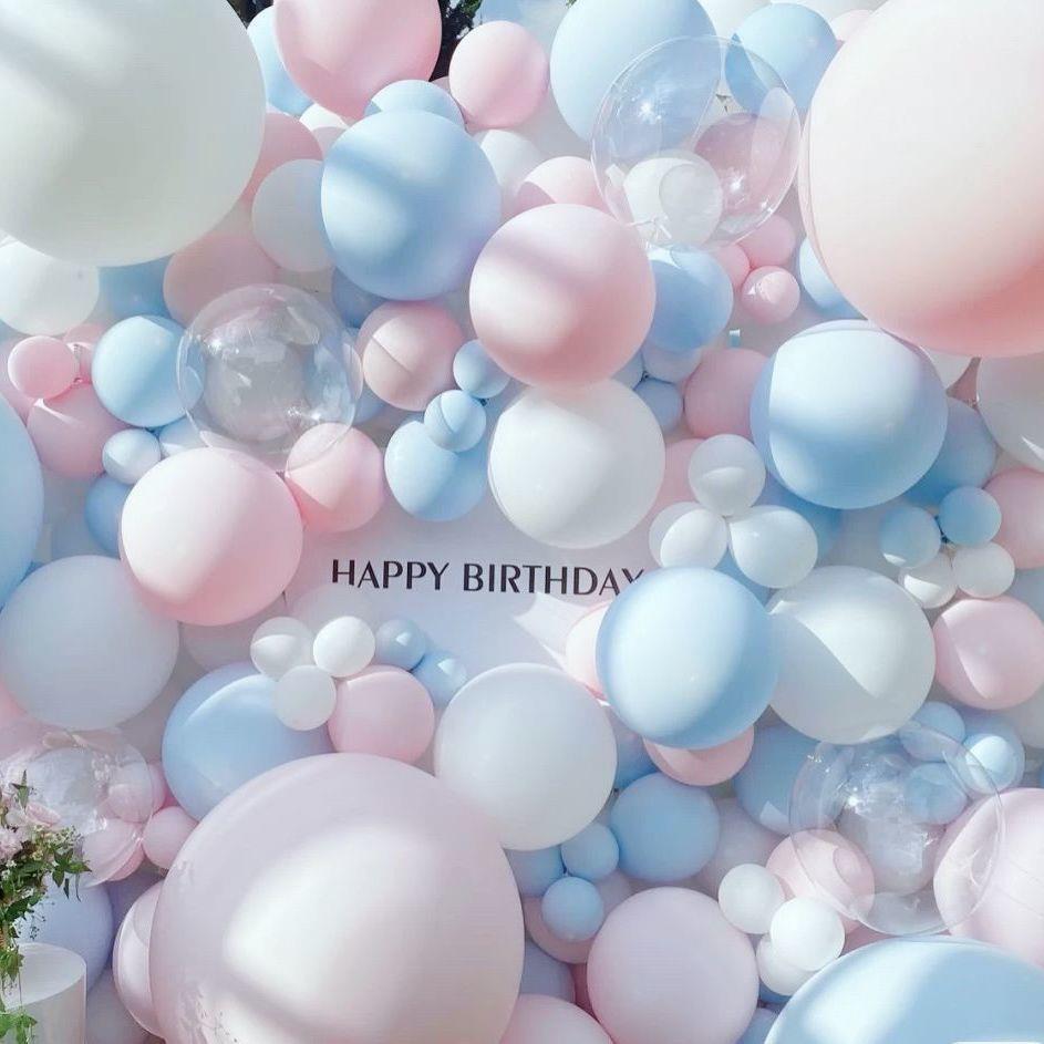 结婚乳胶粉色汽球布置拱门白色寸生日加厚气球马卡龙场景10装饰