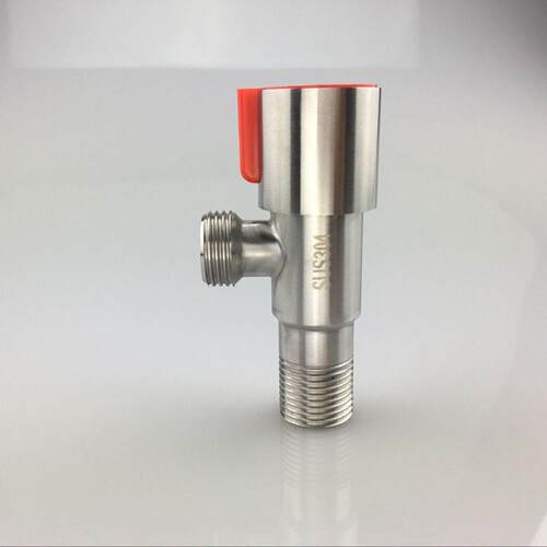 304不锈钢三角阀冷热水通用阀热水器马桶一二出开关加长角阀