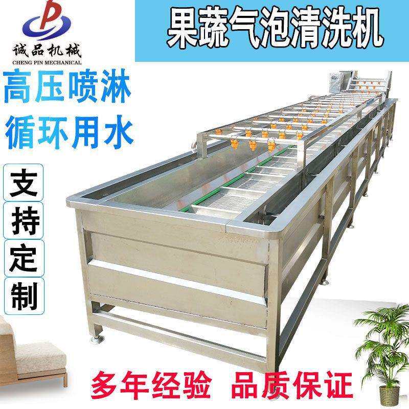 辣椒芹菜油菜梅干菜气泡清洗机净菜加工流水线设备黑水虻清洗设备