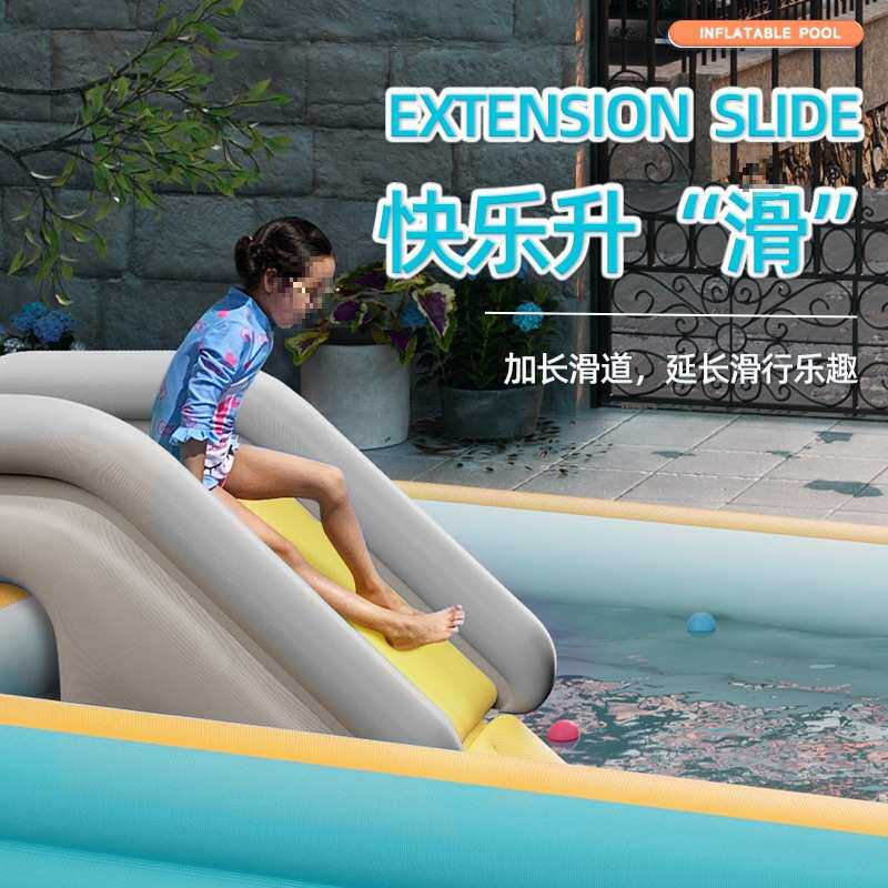 儿童洗澡桶可折叠家用充气浴缸大人小孩泡澡桶宝宝大号沐浴盆