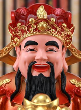 八方来神财树脂财业聚宝盆神爷YRK神像家居供奉公司开旺宅财桌面
