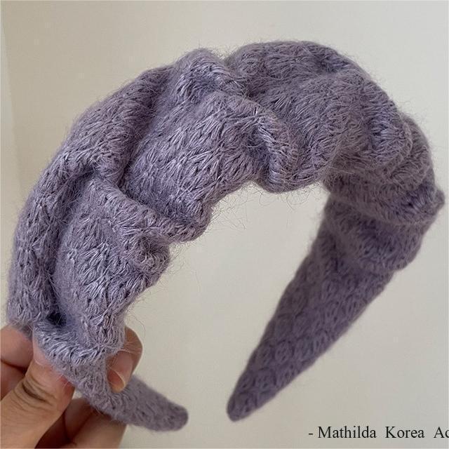 韩国温柔复古毛线头箍气质发饰