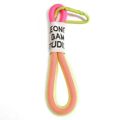 Creative Iridescent Braid Rope Keychain Carabiner Key Ring F