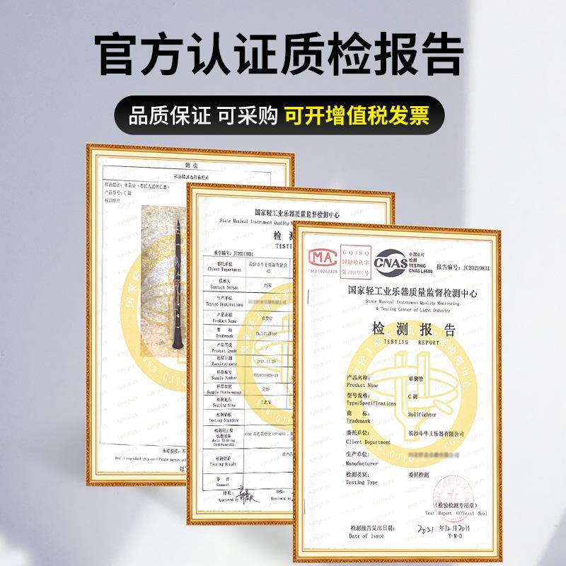 Bullfighter斗牛士乌木单簧管黑管乐器17键降B调初学专业演奏者通