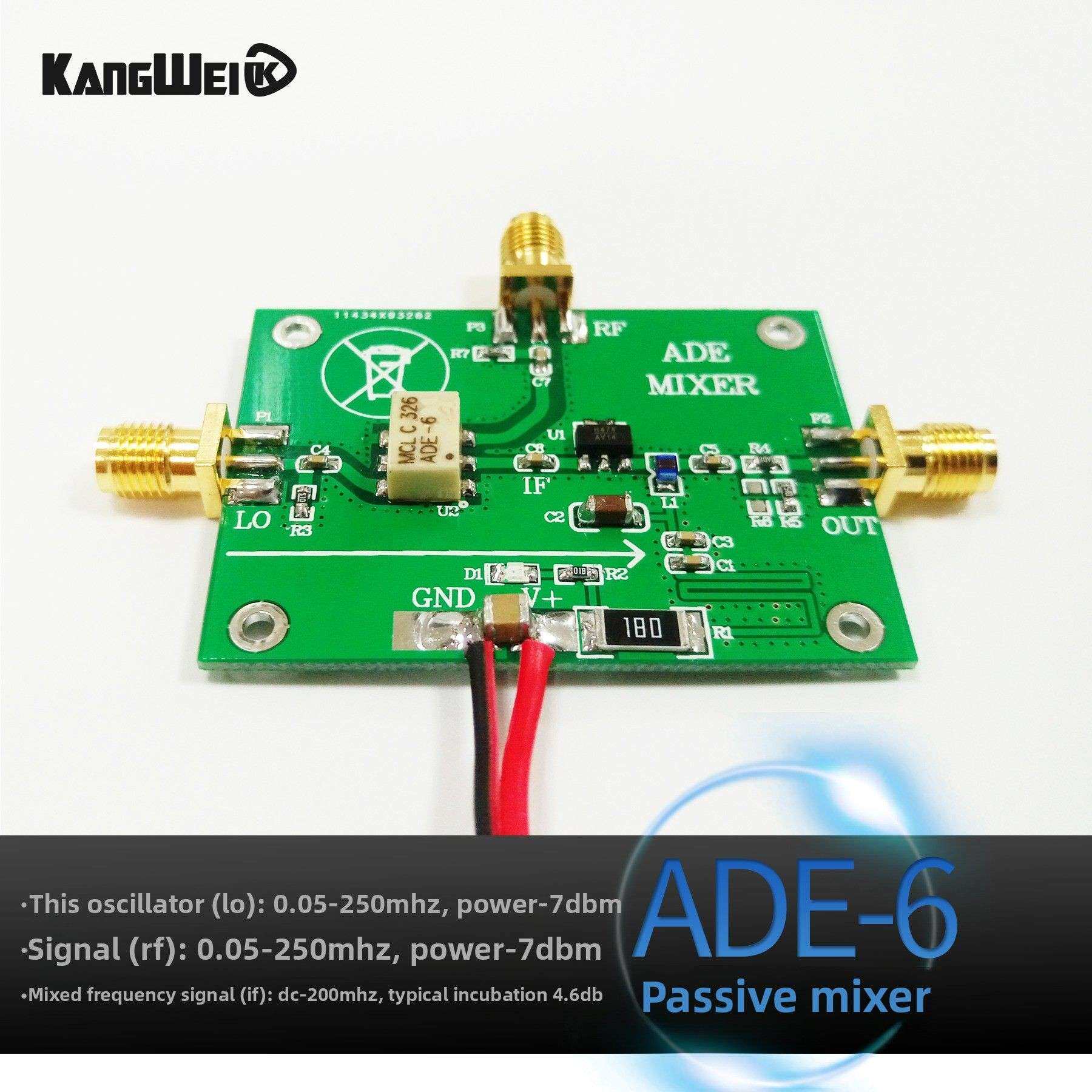 康威科技无源混频器模块Rf Ade-6变频下变频0.05M-250Mhz