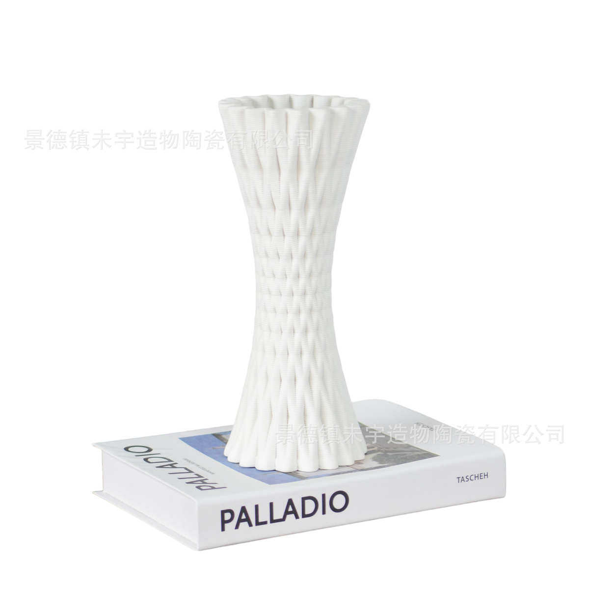 景德镇3D打印陶瓷小蛮腰花器现代简约客厅高级感可水培轻奢风,家居饰品,花瓶,淘宝优惠券,粉丝福利购,淘宝优惠卷