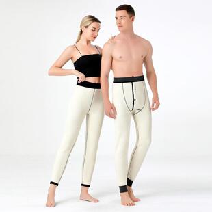 内羊毛穿线裤 衬秋冬羊绒AMJ男士 码 弹力男裤 加绒打底 防寒保暖大裤