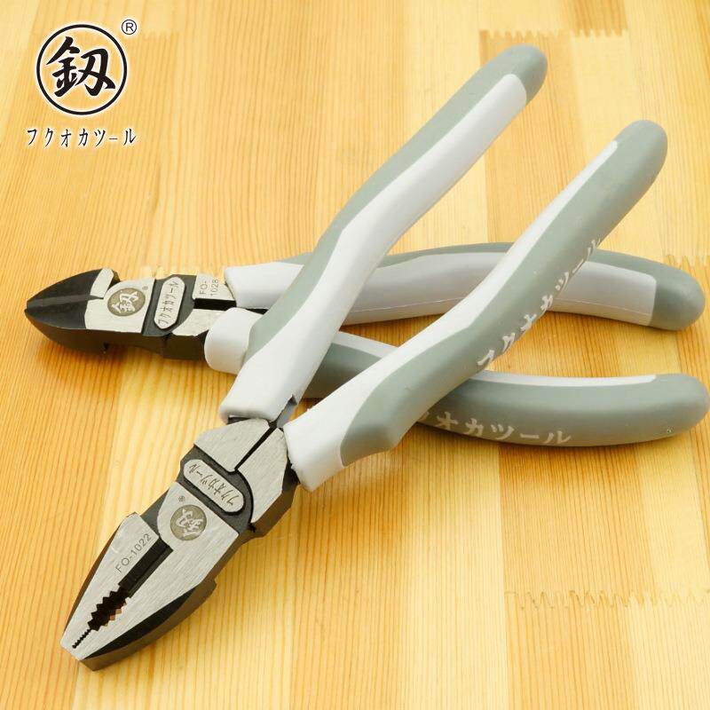 福冈工具工业级省力多功能钢丝钳7寸老虎钳拉线压线电工钳FO-1022