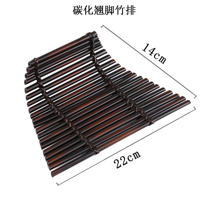 架手工点心茶室展示竹排收纳竹制茶桌托茶托盘毛巾复古糕点创意