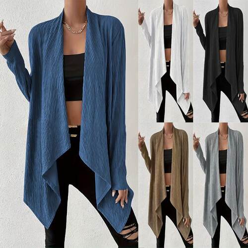 Long sleeved cardigan knitted jacket women's clothing