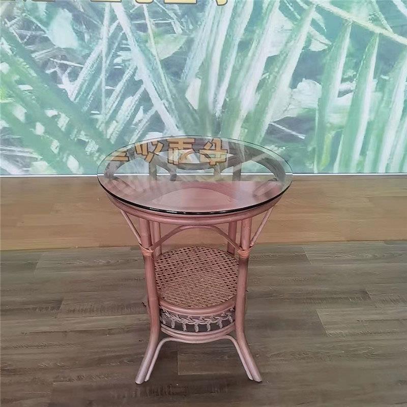 厂家直销台小桌椅三件套椅围椅背KNL靠椅家用藤编阳腾椅