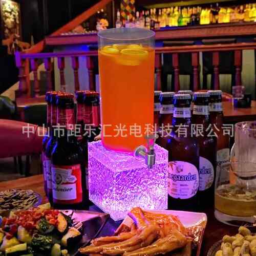 酒吧KTV发光意45689冰纹啤酒酒商桶炮扎啤餐厅饮料创果汁鼎2L3L用
