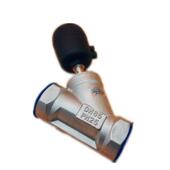 大体304不锈钢气动法兰角座阀高温蒸汽阀截止阀切断干燥水机Y型