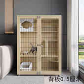 猫笼子家用猫别墅室内猫窝猫屋超大自由空间猫咪房子实木猫舍猫柜