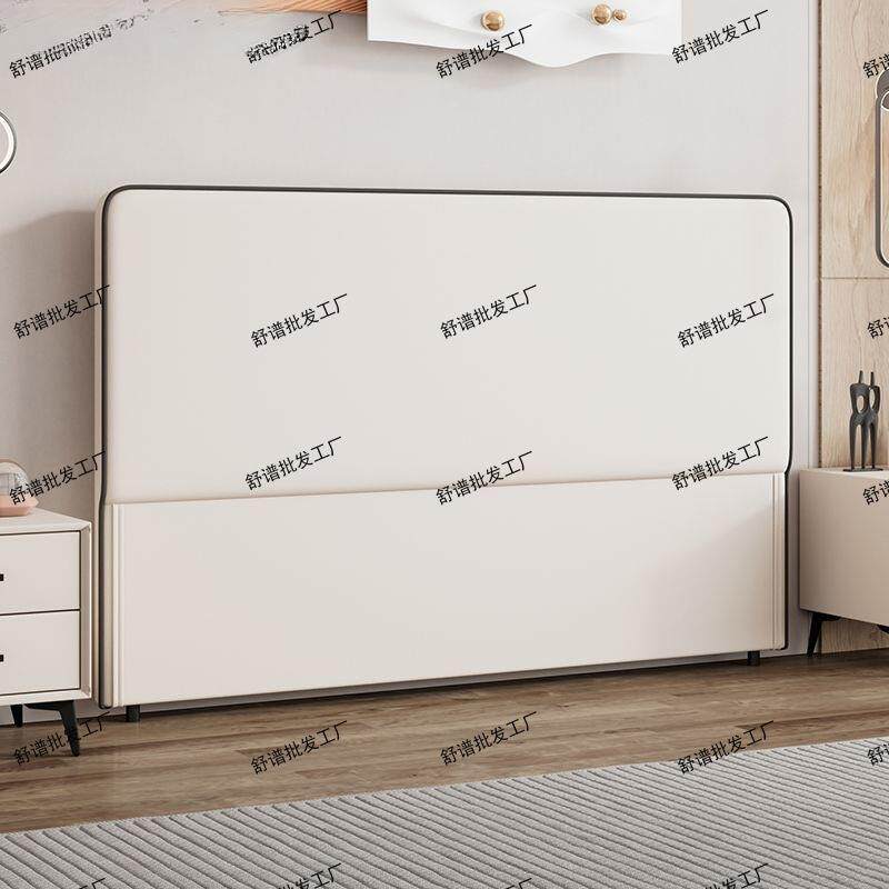 床头单买落地法式落地软靠背网红新款实木单双人单个床头家用落地