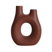 创意陶瓷工艺品陶瓷花瓶圈圈花瓶ins摆件客厅爆款 花瓶陶瓷